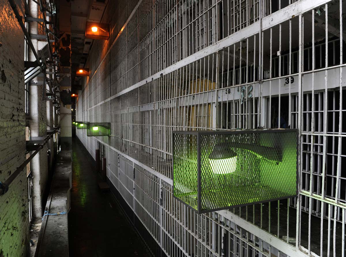 A view of Tier B in the South Wing at the Maryland House of Correction