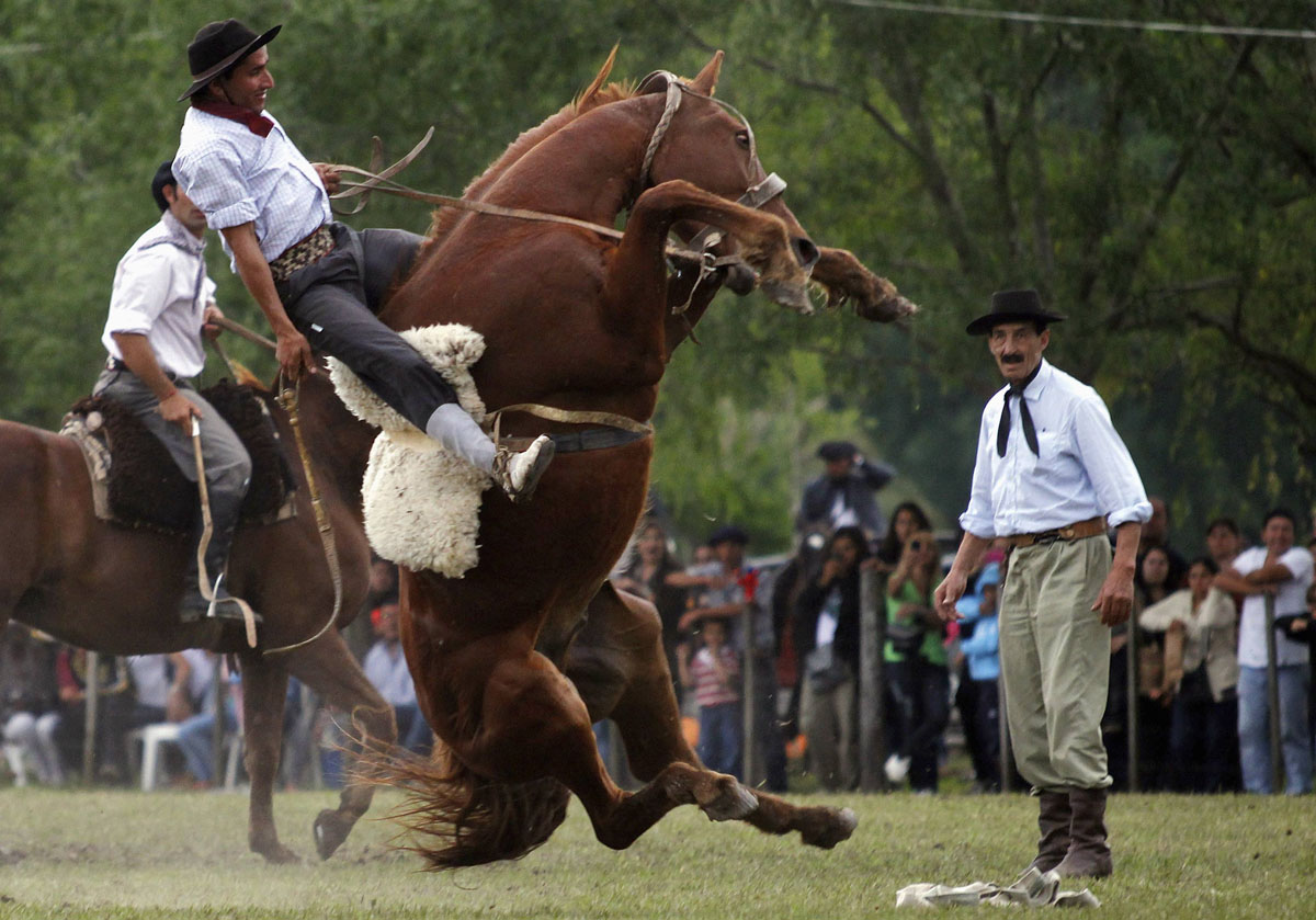 Argentinian girl riding