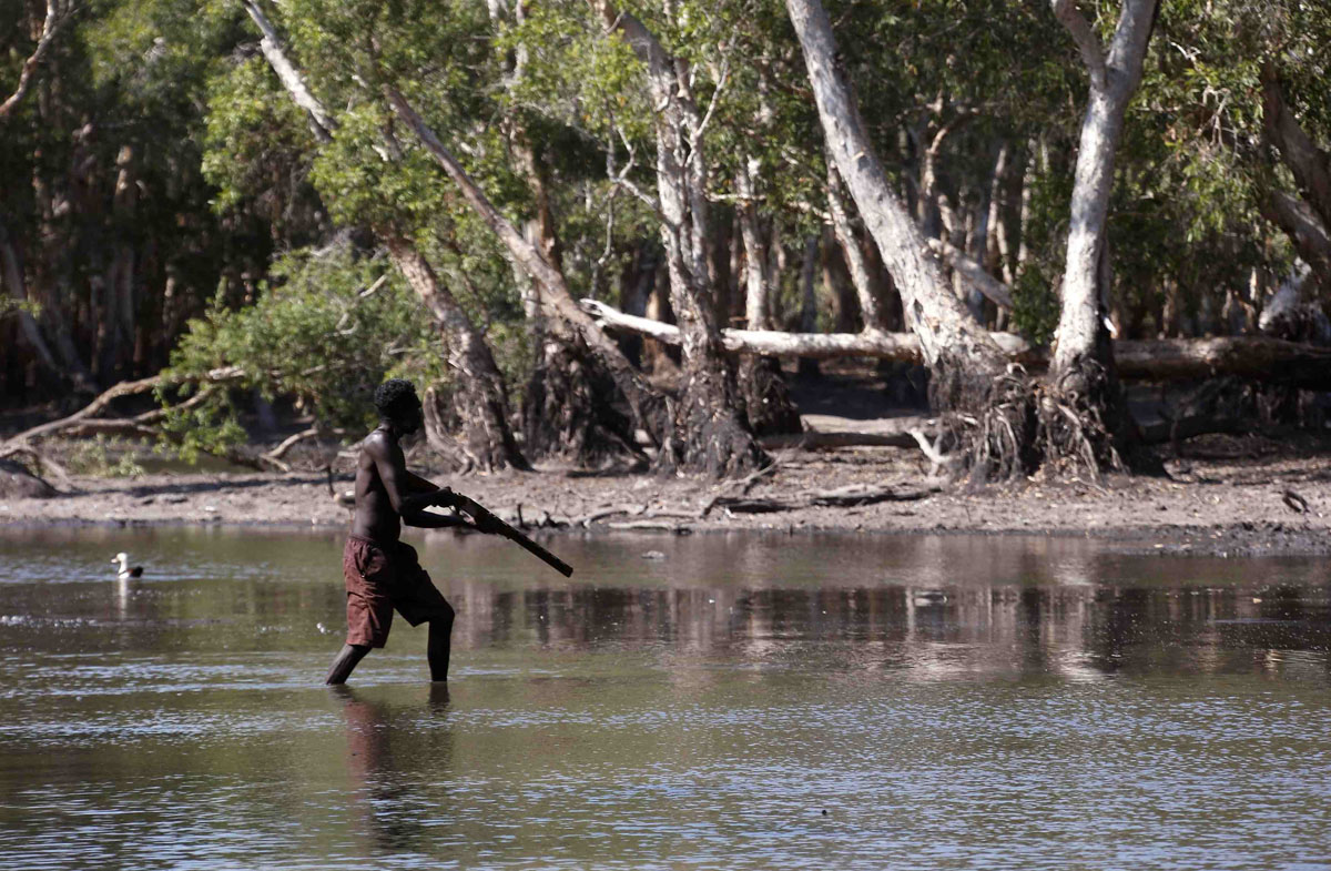Aboriginal crocodile hunters