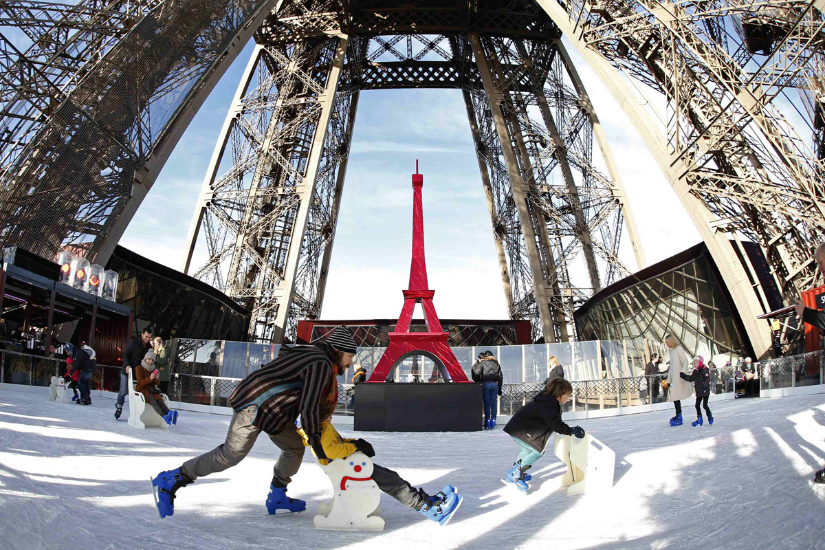 Ice skating at the Eiffel Tower, “peace garden” at the Nobel Peace
