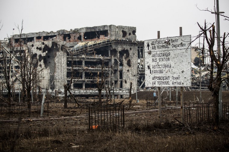 Inside A Ukraine Airport Destroyed By A Year Of War