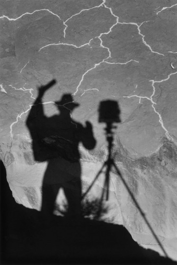 "Self-Portrait, Monument Valley, Utah" (1958) is a rare self-portrait by famed photographer Ansel Adams. (The Lane Collection/Museum of Fine Arts, Boston/MCT)