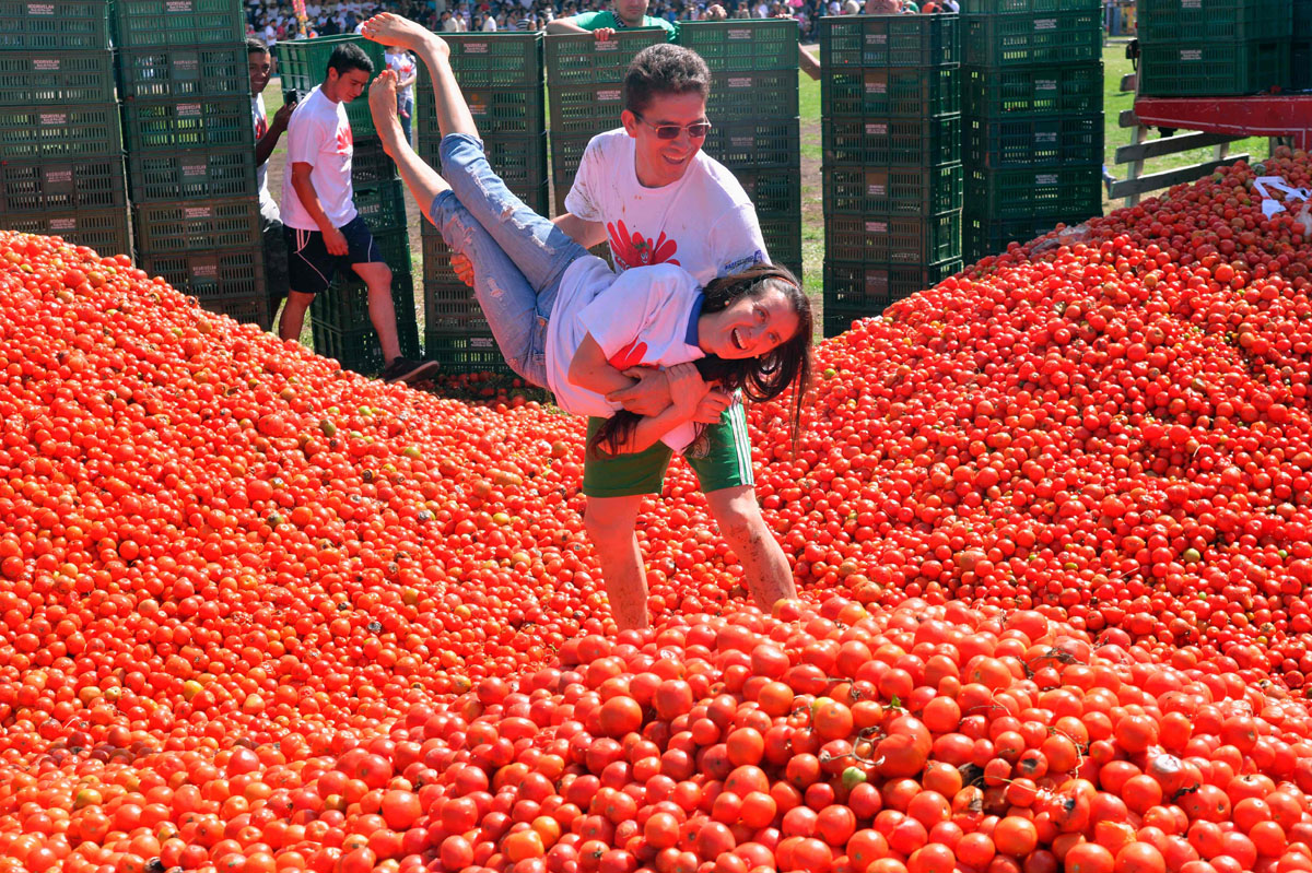 Tomatina’ tomato fight festival