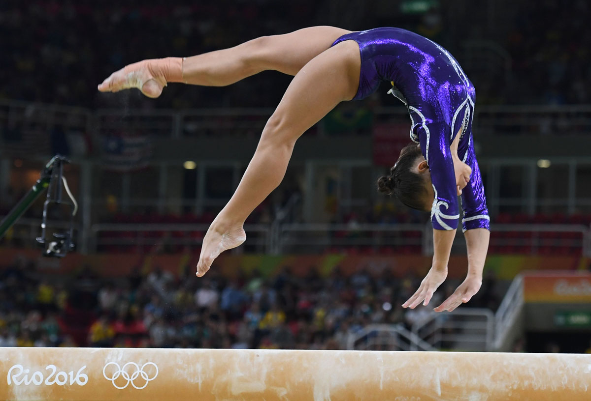 Rio Olympics Balance Beam Gymnastics 