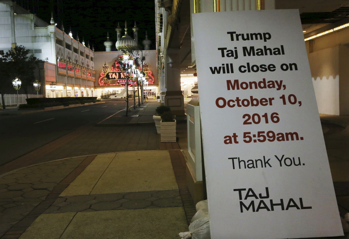 Trump casino closed Atlantic city