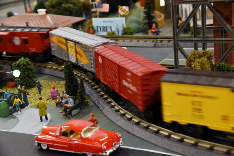  Lionel trains running when the display opens on November 26. (Kim